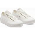 Sneaker CONVERSE "CHUCK TAYLOR ALL STAR LIFT PLATFORM" Gr. 36, weiß (vintage white) Schuhe