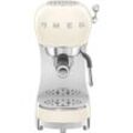 SMEG Espressomaschine "ECF02CREU", Kaffeemaschinen, beige (crème)