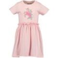 BLUE SEVEN - Kurzarm-Kleid UNICORN PRINCESS in rosa, Gr.92