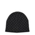 Calvin Klein Mütze mit Cashmere-Anteil Herren Wolle gemustert, schwarz