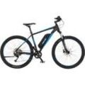 FISCHER Montis 2.1 Mountainbike (Laufradgröße: 27,5 Zoll, Rahmenhöhe: 48 cm, Unisex-Rad, 422 Wh, Schwarz/Blau)