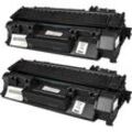 2 Ampertec Toner ersetzt HP CF280A 80A schwarz