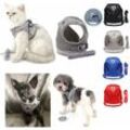Katzen-Kätzchen-Geschirr mit verstellbarer Anti-Flucht-Leine mit reflektierenden Streifen, Welpengeschirr für kleine Hunde, Chihuahua-Weste, Katzen,