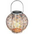 Solar Lampe Outdoor Solarleuchte orientalisch led Solar Laterne Außen, Lichteffekt Lebensblume, 1x led warmweiß, DxH 20x29 cm, Terrasse Garten