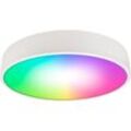 Mcshine - Wifi LED-Deckenleuchte 35W, 4.450lm, Ø40cm, cct+rgb, weiß