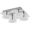 Ledvance - Smart led Badezimmerlampe chrome, 26W, 2800LM, 3000-6500K, 30cm, IP44, Orbis Wave Wandleuchte, Badezimmerleuchte mit Wifi Technologie,