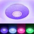 TolleTour 36W LED Deckenleuchte mit Sternenhimmel-Effekt. RGB-Beleuchtung. blendfrei. Lautsprecher und Bluetooth-Musik