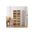 Portable Shoe cabinet Living Room,Stackable Storage Organizer Cabinet with Doors and Shelves,Shoe Box for Closet,Form2 Okwish