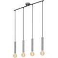 Leuchten longa - Pendelleuchten - 4031044 - Silver Crafted - 4-flammig - E27 Fassung max. 60 Watt - 85 x 10 x 110 cm - Briloner