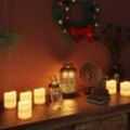 Maisonchic - 12 Stk. LED-Kerzen Elektrisch,Dekoration für Weihnachten, Geburtstag, Hochzeit, Abendessen, Votivtisch, Café, Bar, Restaurant, Hotel