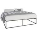 Metallbett Scala schwarz 200x200x46 cm