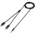 SpeaKa Professional SP-7870480 Cinch / Klinke Audio Anschlusskabel [2x Cinch-Stecker - 1x Klinkenste