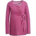 Damen Umstands-Langarmshirt mit Schleife