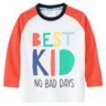 Jungen Langarmshirt mit Message-Print