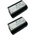 2x Trade-Shop Li-Ion Akku 7,2V / 2600mAh kompatibel mit Panasonic Lumix Vollformatkamera wie DC-S5, Ersatz für Panasonic DMW-BLK22, DMW-BLK22E