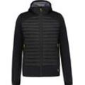 ICEPEAK Hybridjacke, Stehkragen, Kapuze, für Herren, schwarz, 52