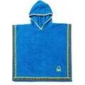 Kinder poncho bademantel 65X65CM 380 gsm 100% baumwolle blau kinder sein