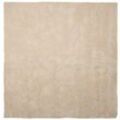 Beliani - Teppich Hellbeige Polyester 200 x 200 cm Quadratisch Hochflor Modern Maschinengetuftet Fußbodenheizung Geeignet Wohnzimmer Schlafzimmer Flur