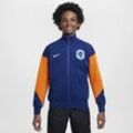 Niederlande Academy Pro Strick-Fußballjacke für ältere Kinder - Blau