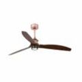 Lorefar (FARO) Faro JUST FAN LED kupfer/holz Deckenventilator mit DC Motor 128cm EEK E [A-G]