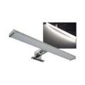 Led Spiegelleuchte Badezimmer Lampe Spiegel Bad Leuchte 40cm 8Watt 640 Lumen IP44 Spiegelschrank Wand- und Aufbaumontage Beleuchtung Alu-Optik