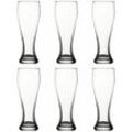 Ich-zapfe - Biergläser, Bierbecher, Gläser 6er Set - Weizenbier, 415ml - Farbe: Transparent