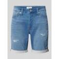 Regular Fit Jeansshorts im Used-Look Modell 'RICK'