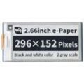 2,66 Zoll E-Paper E-Ink Display Modul für Raspberry Pi Pico, 296×152, schwarz...