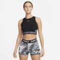 Nike Pro Dri-FIT verkürztes Trainings-Tanktop für Damen - Schwarz