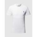 Custom Slim Fit T-Shirt mit Logo-Stickerei