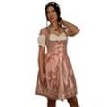 Entari Dirndl Trachtenkleid 517gt Rose Weiß gepunktet Golden Trachten (3tlg) gepunktet