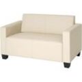 Neuwertig] 2er Sofa Couch Moncalieri Loungesofa Kunstleder creme