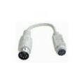 Lindy - PS/2 - at Port Adapter Cable PS/2-Kabel 0,15 m 6-p Mini-DIN 5-p Mini-DIN Grau