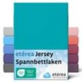 etérea Comfort Jersey Spannbettlaken Ocean 180x200 cm - 200x200 cm