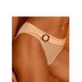 LASCANA Slip beige Gr. 32/34 für Damen. Mit Bordüre, Schmuckelement, Spitze