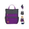 Spear Bags Cityrucksack Rucksack Damen Damenrucksack klein Hygge A4 Büro Freizeit, Geheimfach Handtasche Daypack + Schlüsseletui, lila