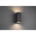 Wandleuchte Double Led Square Roya Anthrazit H15 cm IP44 Trio Lighting