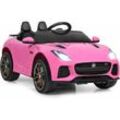 Goplus - Elektrofahrzeug Jaguar F-type svr, mit Musik, Elektrisches Kinderauto mit Vor- und Rückwaertsschalter, 12V Akku/Elektrisches Auto,