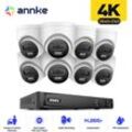 8CH nvr Videoüberwachungsset 8×8MP Smart Kameras Dual Light Turret Kamera Bewegungserkennung Sicherheits Überwachungs Kameras System - Annke