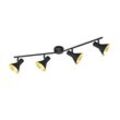 Deckenleuchte 4 Strahler E14 verstellbar Nina Black and Gold Trio Lighting