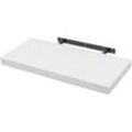 Wandboard Wandregal cd dvd Regal Bücherregal Holz Board weiß 100x22.9x3.8cm - weiß - Woltu