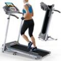 KINETIC SPORTS Laufband für zuhause KST2700FX klappbar - mit Tablethalterung, leiser Elektromotor, 12+1 Programme, LCD Display, Geh- und Lauftraining, stufenlos bis 10 km/h, bis 120 kg Standard