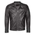 Lederjacke MUSTANG, Damen, Gr. S, schwarz (vintage schwarz), Obermaterial: 100% Lammleder / Innenfutter: 100% Polyester / Ärmelfutter: 100% Polyester, Jacken