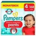 Pampers® Windeln premium protection™ Monatsbox Größe Gr.4 (9-15 kg) für Babys und Kleinkinder (4-18 Monate), 168 St.