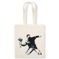 Stofftasche Bansky - Blumenwerfer