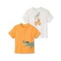 2 Kinder-T-Shirts - Orange - Kinder - Gr.: 98/104