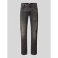 Slim Fit Jeans mit Label-Details