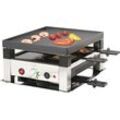 SOLIS OF SWITZERLAND Raclette "5 in 1 Table Grill for 4" Raclettes schwarz (schwarz, weiß)