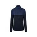 Rollkragen-Pullover - Blau/Meliert - Gr.: M