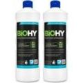 BiOHY Profi Fensterreiniger, Glasreiniger, Fensterputzmittel, Bio-Konzentrat 2er Pack (2 x 1 Liter Flasche)